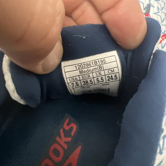 Brooks Adrenaline GTS 20 Red White Blue Stars USA Womens Running Shoes Sz 7.5 B - Picture 8 of 10